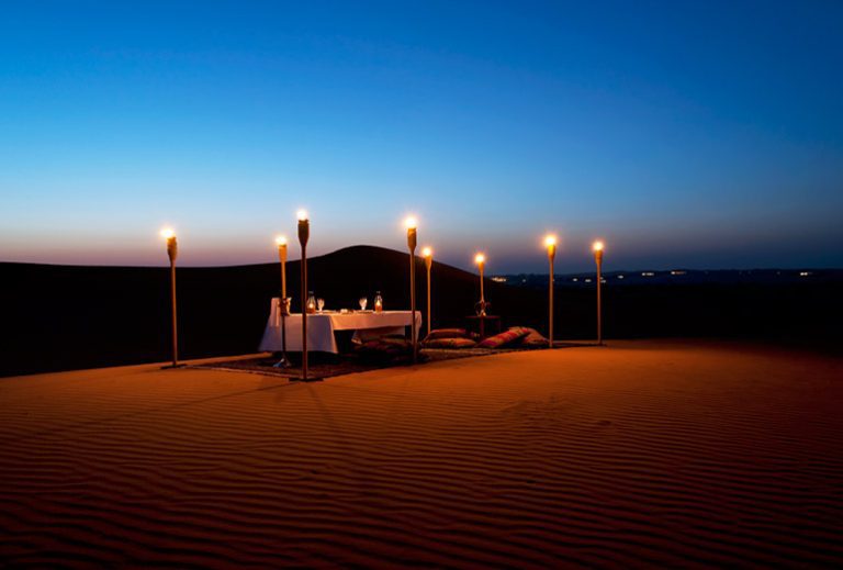 Candle light dinner in jaisalmer