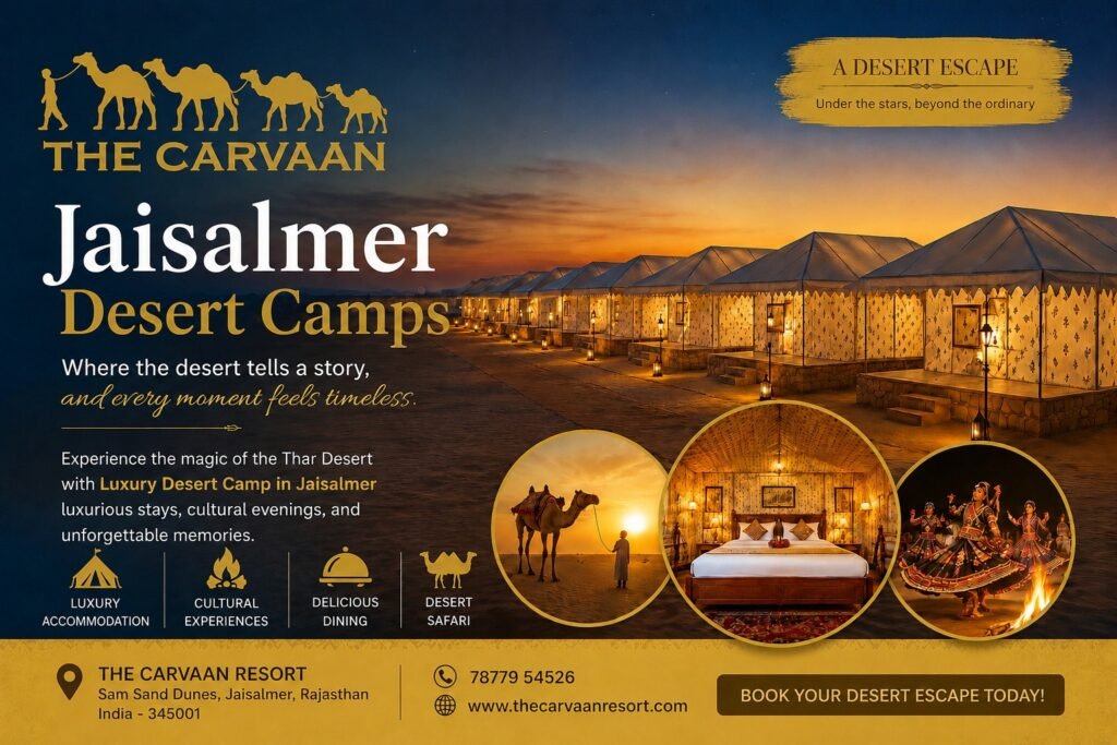 Jaisalmer desert camps -The Carvaan Resort